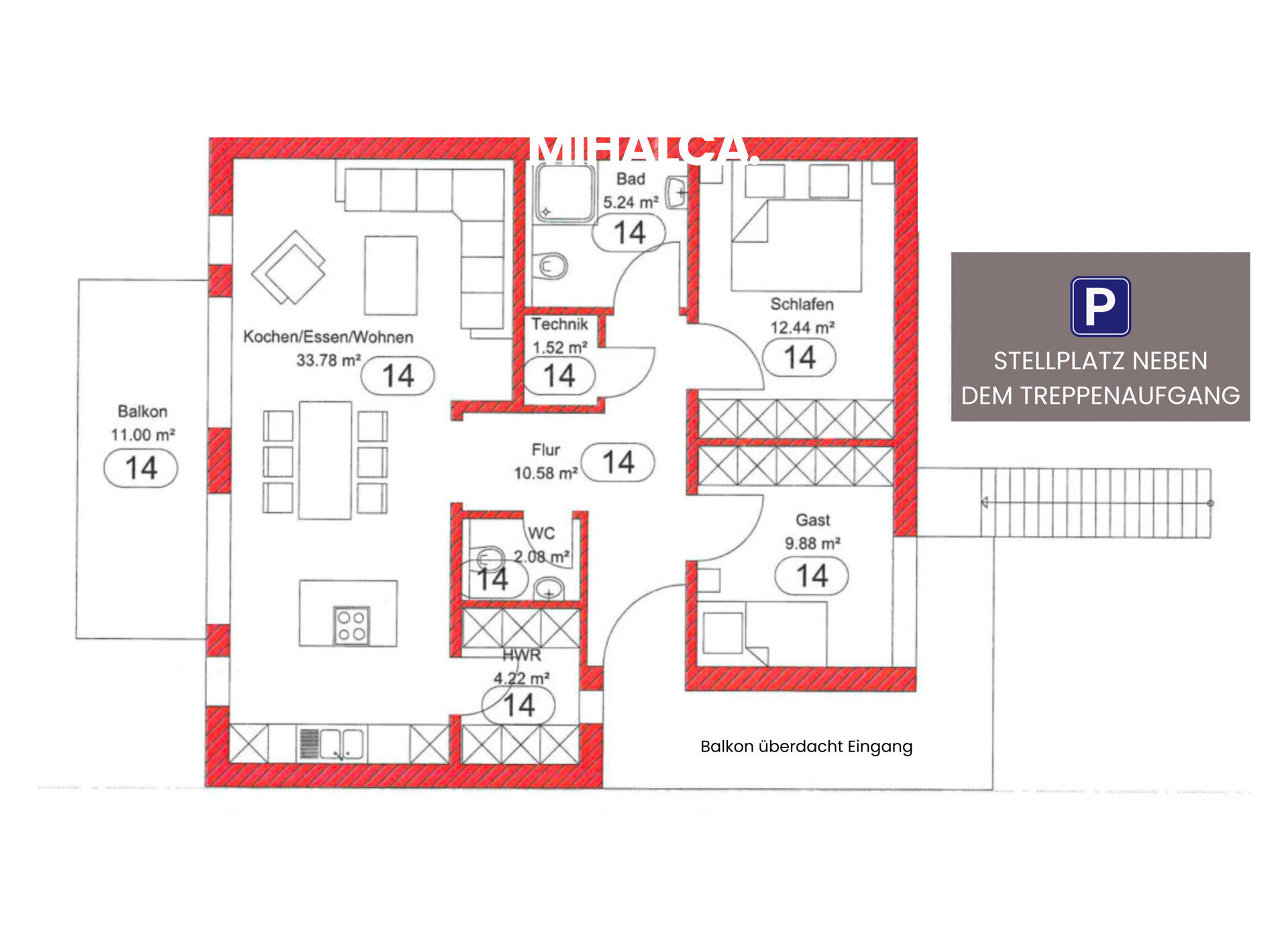 Wohnung zum Kauf 369.000 € 3 Zimmer 83,7 m²<br/>Wohnfläche Bühl Bibertal 89346