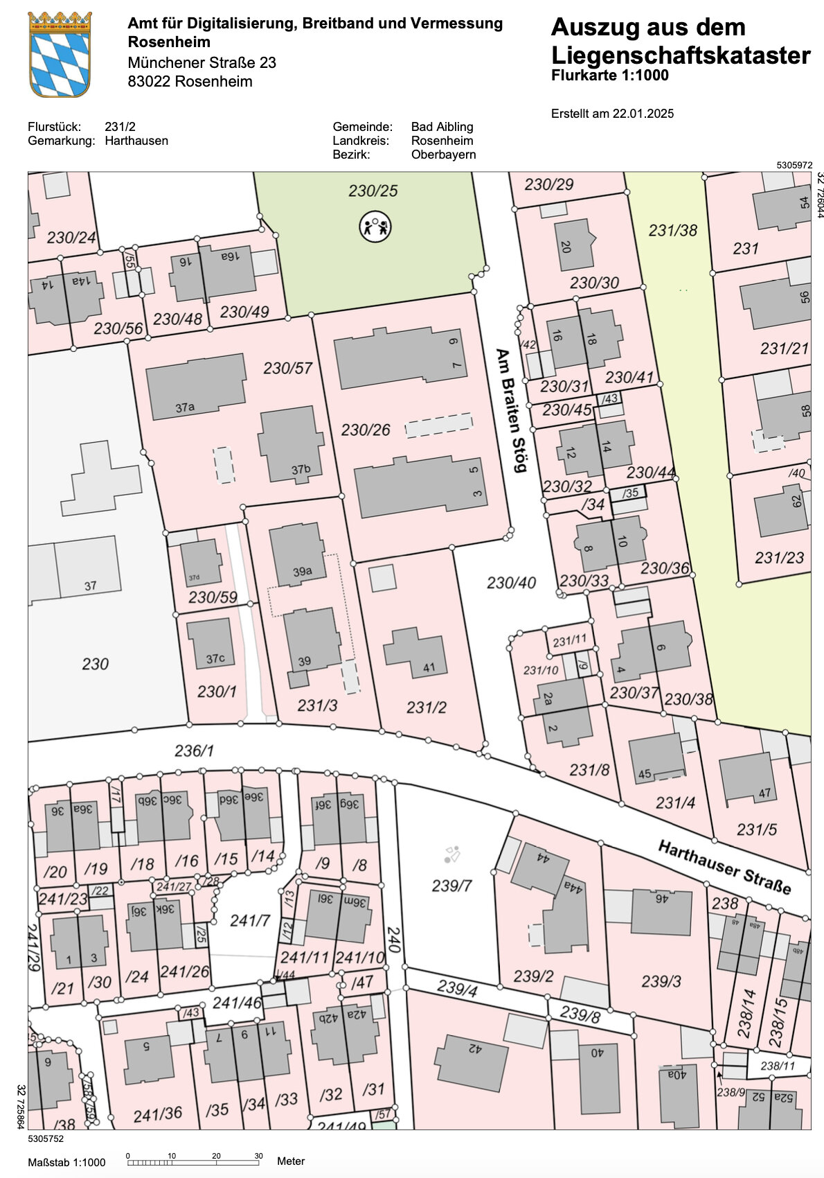 Grundstück zum Kauf 1.299.000 € 999 m²<br/>Grundstück Bad Aibling 83043