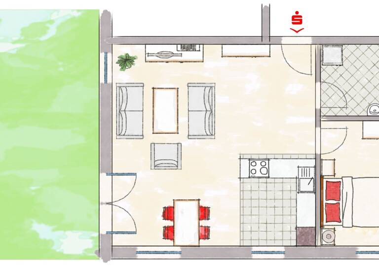 Wohnung zum Kauf provisionsfrei 279.000 € 2 Zimmer 61,3 m²<br/>Wohnfläche Langlau Pfofeld 91738