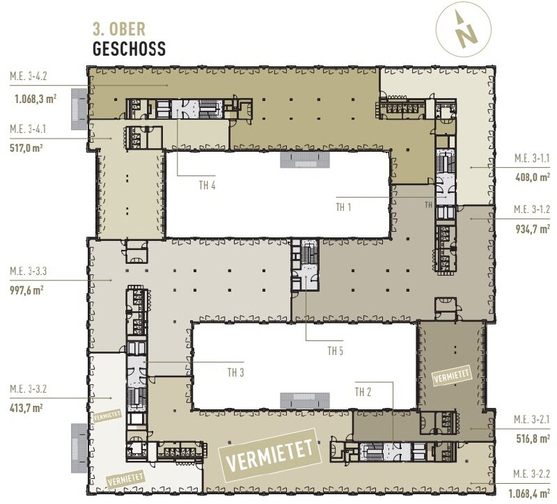 Bürofläche zur Miete provisionsfrei 26 € 1.585 m²<br/>Bürofläche ab 408 m²<br/>Teilbarkeit Thalkirchen München 81379