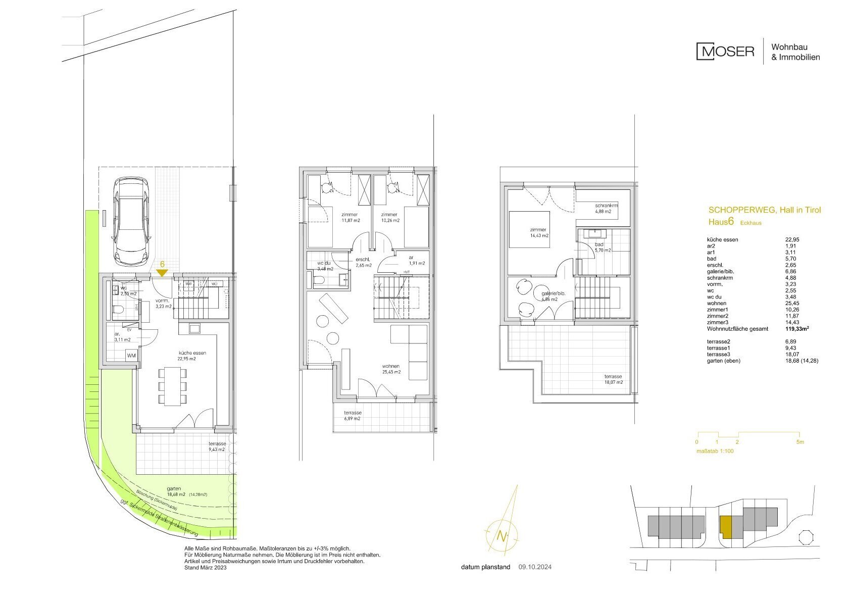 Haus zum Kauf provisionsfrei 793.000 € 119,3 m²<br/>Wohnfläche Hall in Tirol 6060