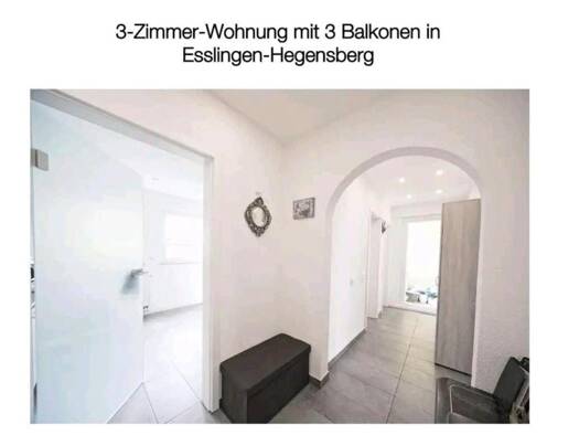 Wohnung zur Miete 1.280 € 3 Zimmer 75 m² Geschoss 1/4 frei ab 01.12.2025 Hegensberg Esslingen am Neckar 73732