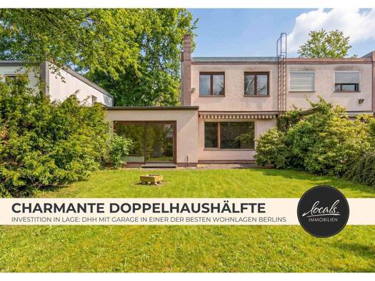 Doppelhaushälfte zum Kauf 849.000 € 5 Zimmer 128 m² 338 m² Grundstück Grunewald Berlin 14193