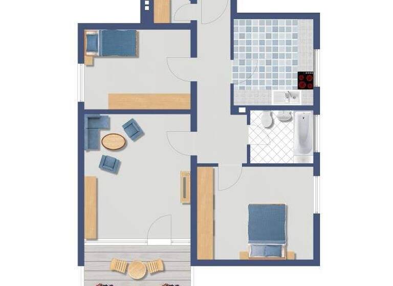 Wohnung zum Kauf provisionsfrei 145.000 € 3,5 Zimmer 71,4 m² 2. Geschoss Hillerheide Recklinghausen 45659