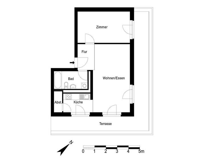 Wohnung zur Miete 1.197 € 2 Zimmer 60,5 m² 4. Geschoss Rolandstraße 70 Niederschönhausen Berlin 13156