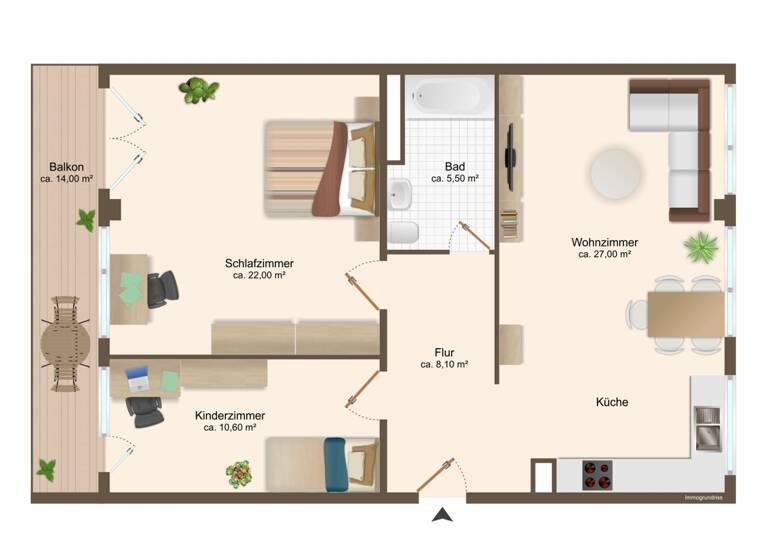 Wohnung zum Kauf 705.000 € 3 Zimmer 80 m² 7. Geschoss Ramersdorf-Perlach München 81735