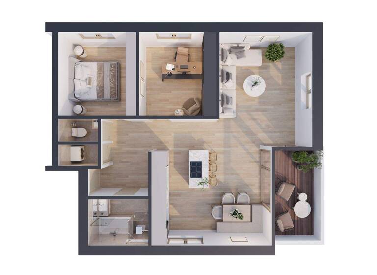 Wohnung zum Kauf 503.000 € 3,5 Zimmer 74,1 m² Göfis 6811