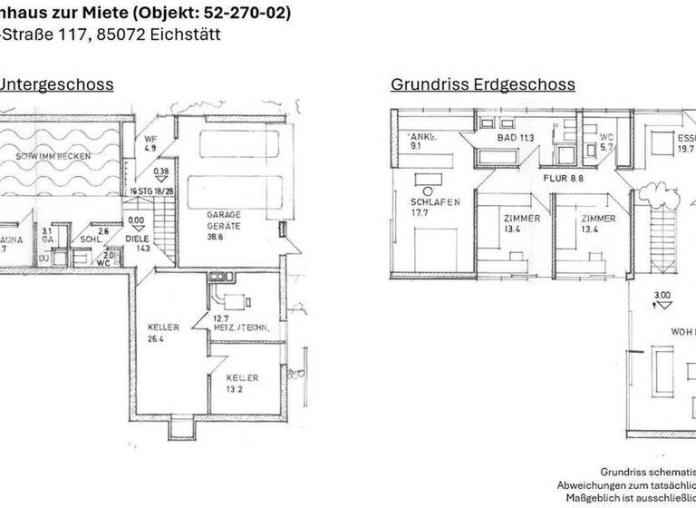 Einfamilienhaus zur Miete 1.950 € 6 Zimmer 180 m² 1.158 m² Grundstück Kilian-Leib-Straße 117 Rebdorf Eichstätt 85072