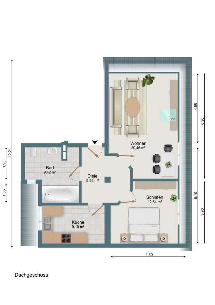 Wohnung zum Kauf als Kapitalanlage geeignet 349.000 € 2 Zimmer 62 m²<br/>Wohnfläche Ölbergstr. 84 Klettenberg Köln 50939