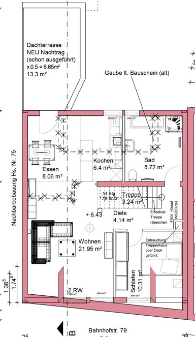 Maisonette zum Kauf als Kapitalanlage geeignet 280.000 € 2 Zimmer 83,2 m² Bahnhofstr. Holzheim Neuss 41472