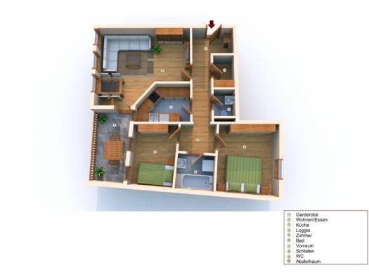 Wohnung zur Miete 700 € 3 Zimmer 73 m² 1. Geschoss frei ab 01.11.2026 Hauptstraße 93 Aulendorf Aulendorf 88326