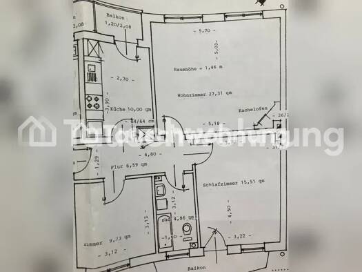 Wohnung zur Miete Tauschwohnung 625 € 3 Zimmer 77 m² 1. Geschoss Gaarden-Süd Gaarden - Süd 24113