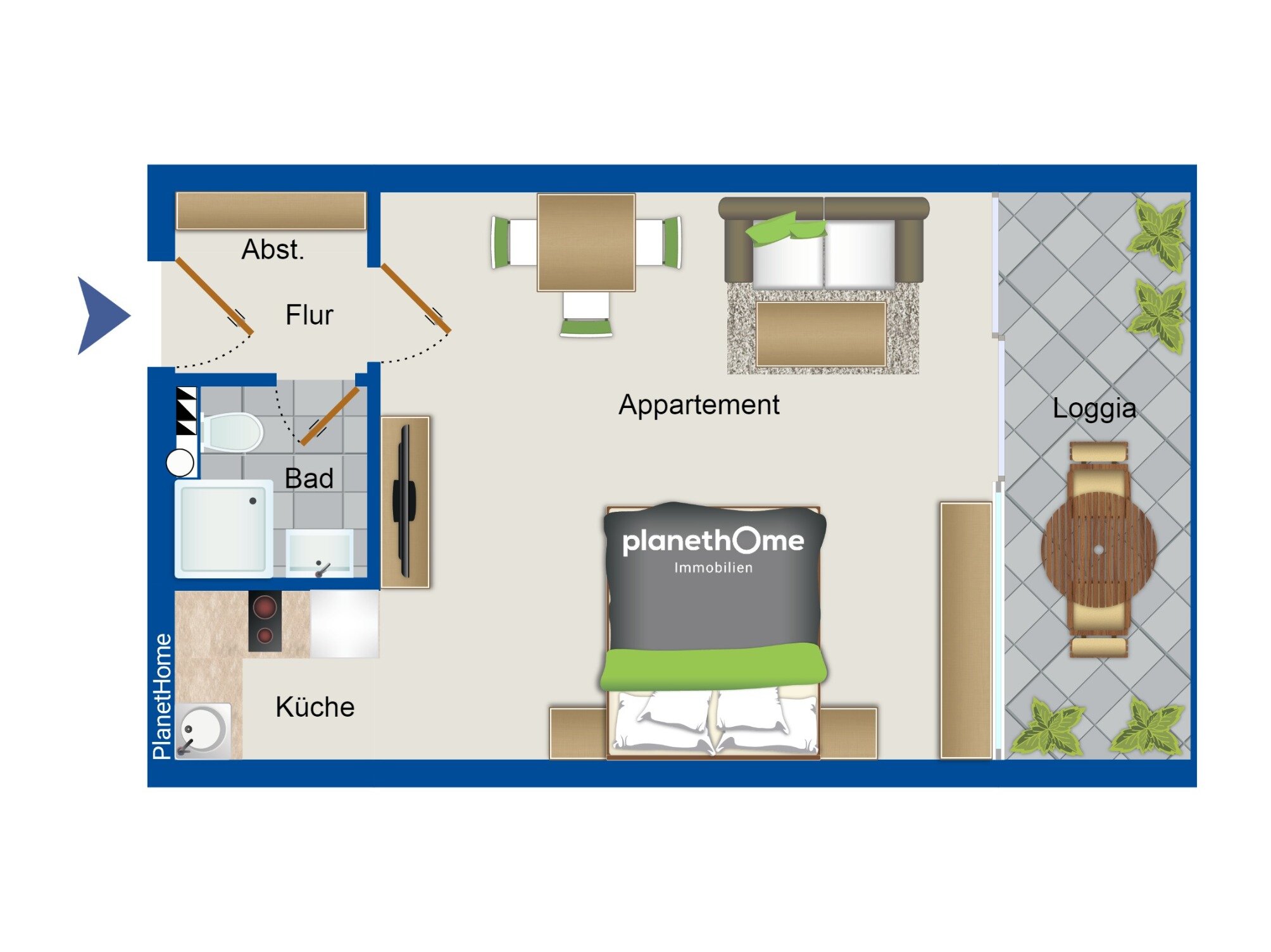 Wohnung zum Kauf 139.000 € 1 Zimmer 38,6 m²<br/>Wohnfläche 3.<br/>Geschoss Dudenhofen Rodgau 63110