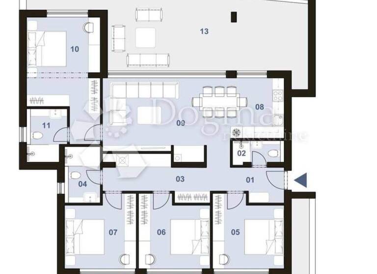 Wohnung zum Kauf 5 Zimmer 182 m² 1. Geschoss Centar
