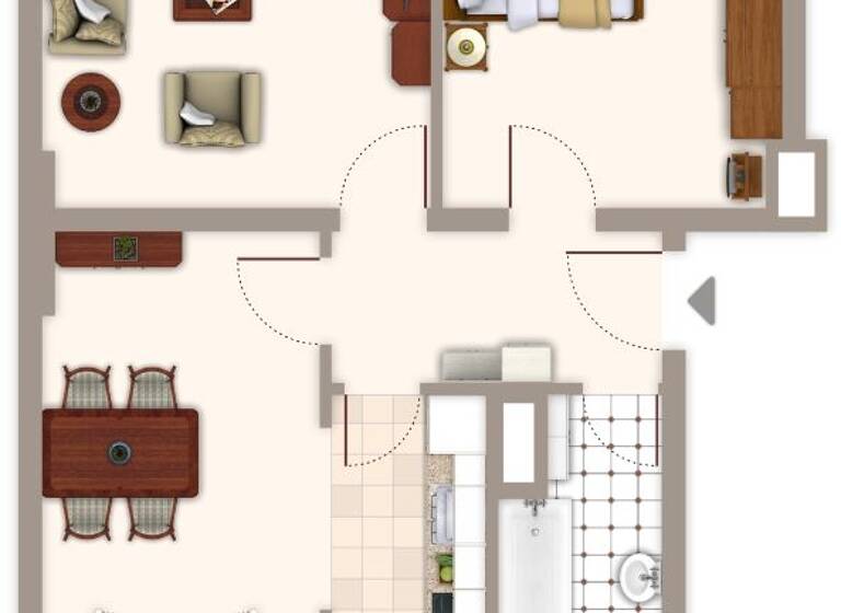 Wohnung zur Miete 549 € 3 Zimmer 57,2 m² EG Römerstraße 106 Geneicken Mönchengladbach 41238