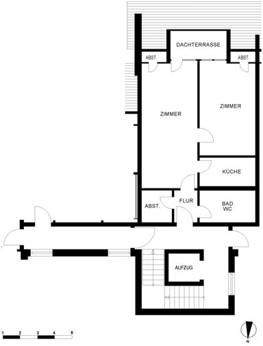 Wohnung zur Miete 530 € 2 Zimmer 62,1 m² 3. Geschoss Gneisenaustraße 16 Scharnhorststraße Oldenburg 26131