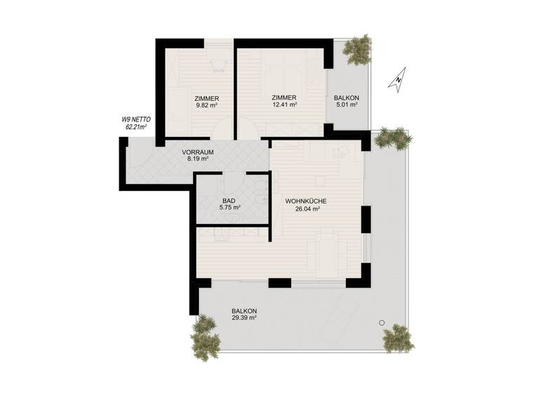 Wohnung zum Kauf 3 Zimmer 62,2 m² 2. Geschoss Wasserfallweg 18 Partschins 39020