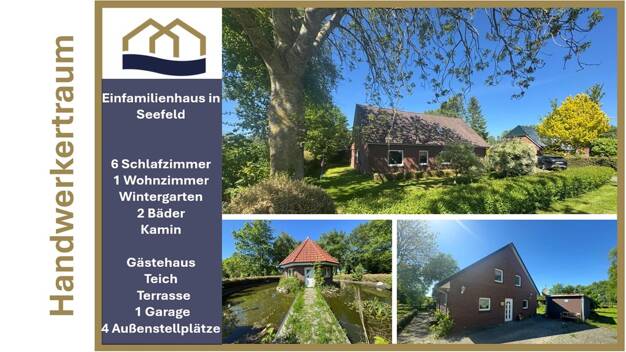 Einfamilienhaus zum Kauf 159.000 € 8 Zimmer 110 m² 1.200 m² Grundstück Deichstraße 10 Seefeld Stadland 26937