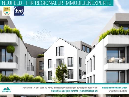 Penthouse zur Miete - Erstbezug 1.435 € 3 Zimmer 96,3 m² 6. Geschoss frei ab 01.09.2025 Degmarner Str. 15 Oedheim 74229