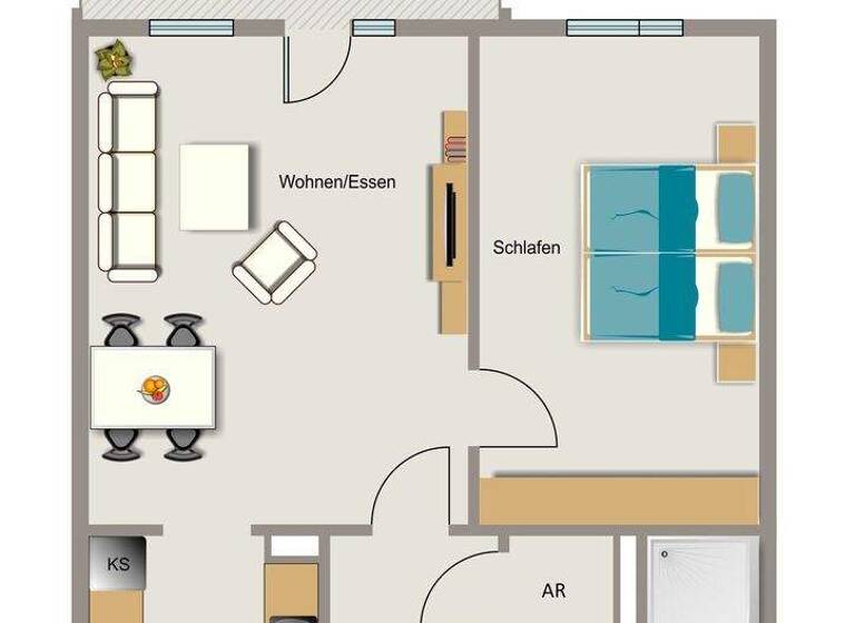 Wohnung zur Miete - Erstbezug 668 € 2 Zimmer 64,5 m² 3. Geschoss Schürenfeld 9 Altenessen-Nord Essen 45329