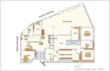 Bürofläche zur Miete 3.100 € 10 Zimmer 423,6 m² Bürofläche Oberer Steinweg 10 Altstadt Plauen 08523