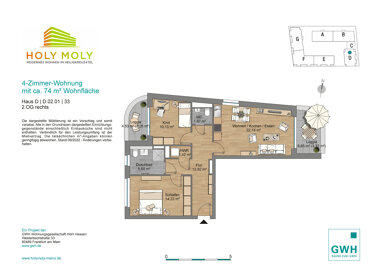 Wohnung zur Miete 1.144 € 3 Zimmer 73 m² 2. Geschoss frei ab sofort Annemarie-Renger-Str. 21 Weisenau Mainz 55130