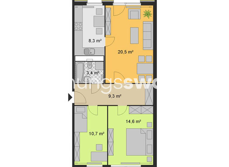 Wohnung zur Miete Tauschwohnung 500 € 3 Zimmer 70 m² 4. Geschoss Friedrichsfelde Berlin 10315