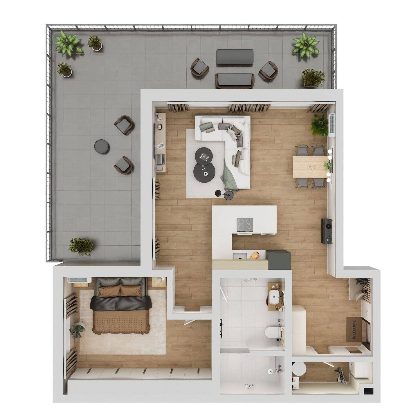 Immobilie in Hermersberg - Moderne Neubau-Wohnung mit geräumiger Terrasse in Hermersberg - Bild 1