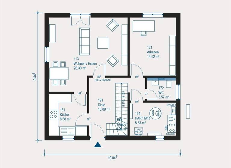 Einfamilienhaus zum Kauf 390.999 € 5 Zimmer 147,3 m² 400 m² Grundstück Nette Dortmund 44359