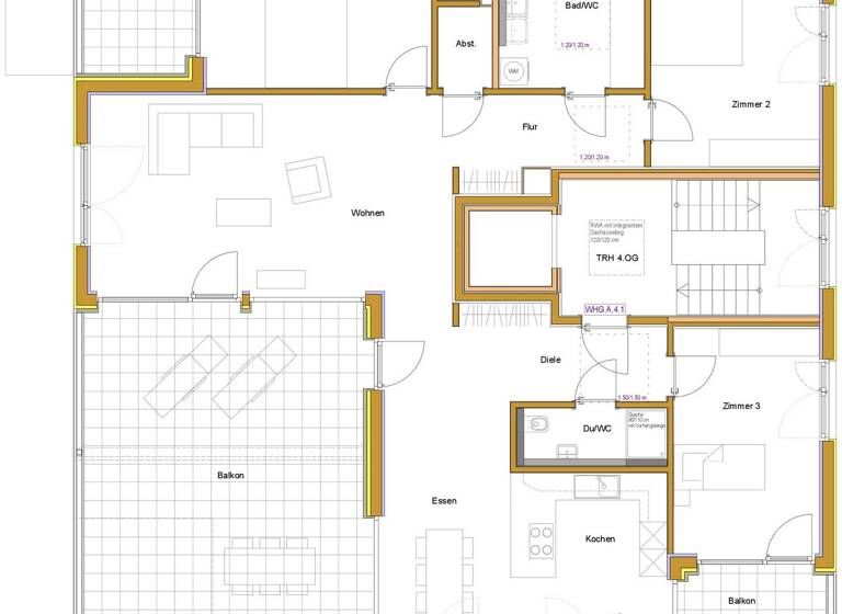 Penthouse zum Kauf provisionsfrei 679.000 € 4,5 Zimmer 189 m² 4. Geschoss Tiengen Waldshut-Tiengen 79761