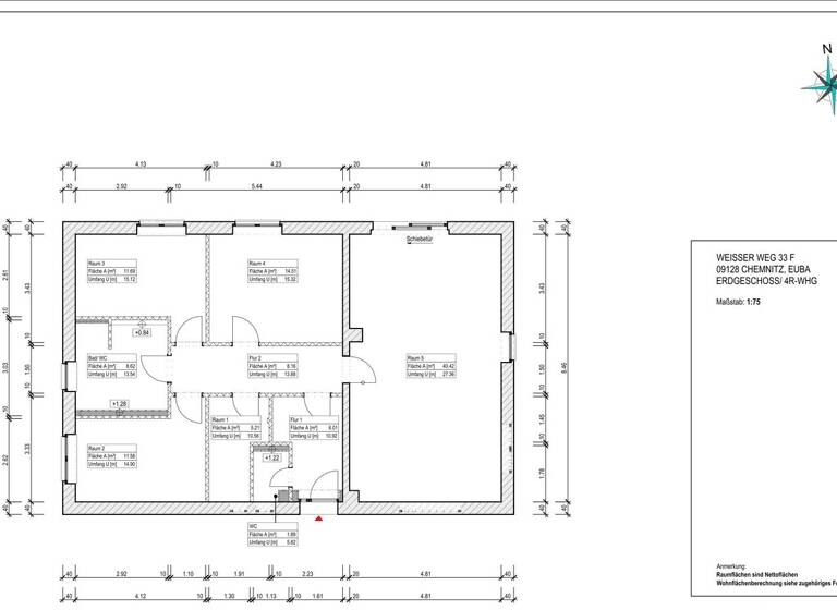 Bungalow zum Kauf - Erstbezug 399.000 € 4 Zimmer 108 m² 587 m² Grundstück Euba Chemnitz 09128