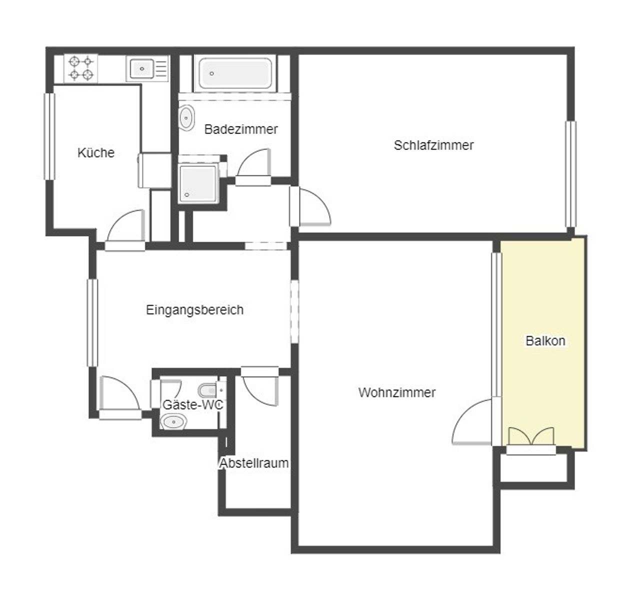 Wohnung zum Kauf 150.000 € 3 Zimmer 80,2 m²<br/>Wohnfläche 2.<br/>Geschoss Aldenrade Duisburg 47179