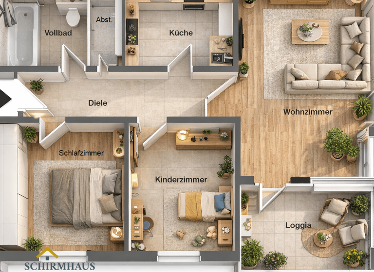 Wohnung zum Kauf 320.000 € 3 Zimmer 70 m² 1. Geschoss Steilshoop Hamburg 22309