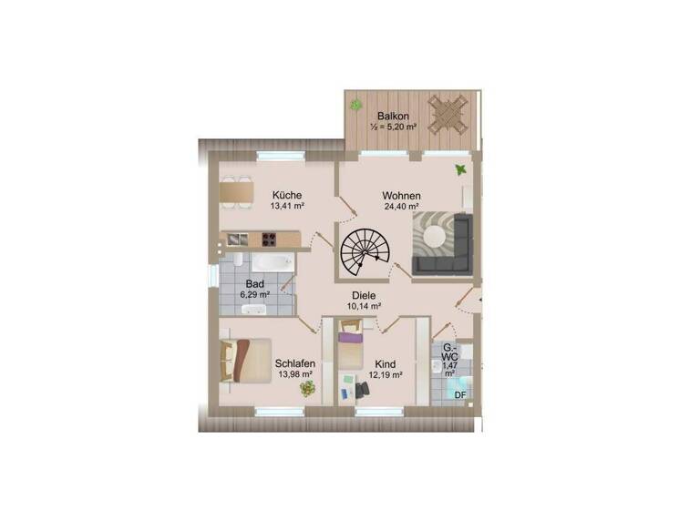 Maisonette zum Kauf 525.000 € 4 Zimmer 90,4 m² 3. Geschoss Osterath Meerbusch / Osterath 40670