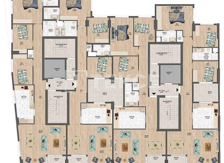 Studio zum Kauf 1.290.000 € 4 Zimmer 120 m² 8. Geschoss Izmir 35220