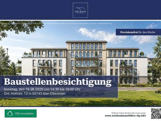 Wohnung zum Kauf - Erstbezug provisionsfrei 239.500 € 2 Zimmer 50,7 m² Idar-Oberstein 55743