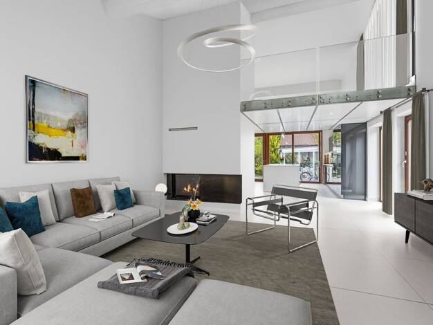 Doppelhaushälfte zum Kauf 1.500.000 € 5 Zimmer 215 m² 410 m² Grundstück Riemerling Hohenbrunn 85521