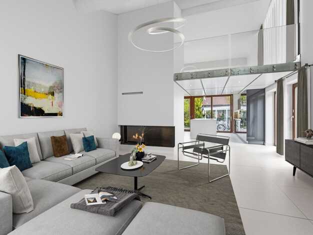 Doppelhaushälfte zum Kauf 1.350.000 € 5 Zimmer 215 m² 410 m² Grundstück Riemerling Hohenbrunn 85521