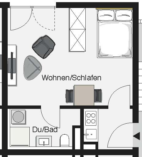 Wohnung zur Miete 508 € 1 Zimmer 28 m²<br/>Wohnfläche 1.<br/>Geschoss 01.01.2025<br/>Verfügbarkeit Mönchstraße 25 Am Pragfriedhof Stuttgart-Feuerbach 70191