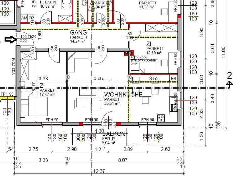 Wohnung zum Kauf 299.000 € 4 Zimmer 111,8 m² 1. Geschoss Wiener Neustadt 2700