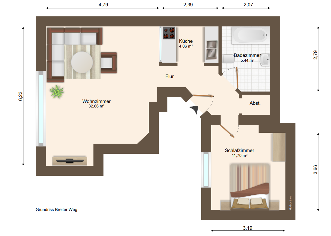 Wohnung zum Kauf 385.000 € 6 Zimmer 144,6 m²<br/>Wohnfläche Hasselbachplatzviertel Magdeburg 39104