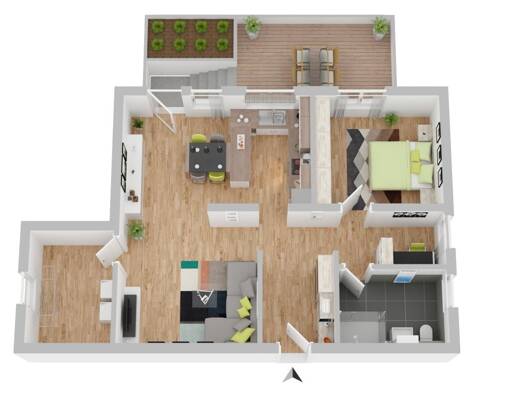 Wohnung zum Kauf 373.000 € 2,5 Zimmer 74,5 m² Mössingen 72116