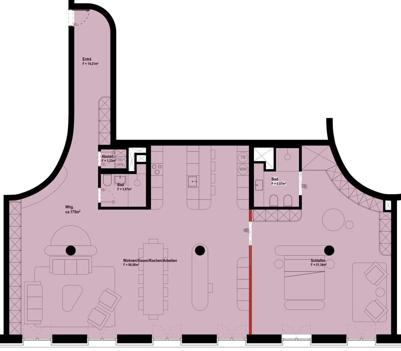 Wohnung zum Kauf provisionsfrei 4.000.000 € 3 Zimmer 175 m²<br/>Wohnfläche 1.<br/>Geschoss ab sofort<br/>Verfügbarkeit Graggenau München 80331