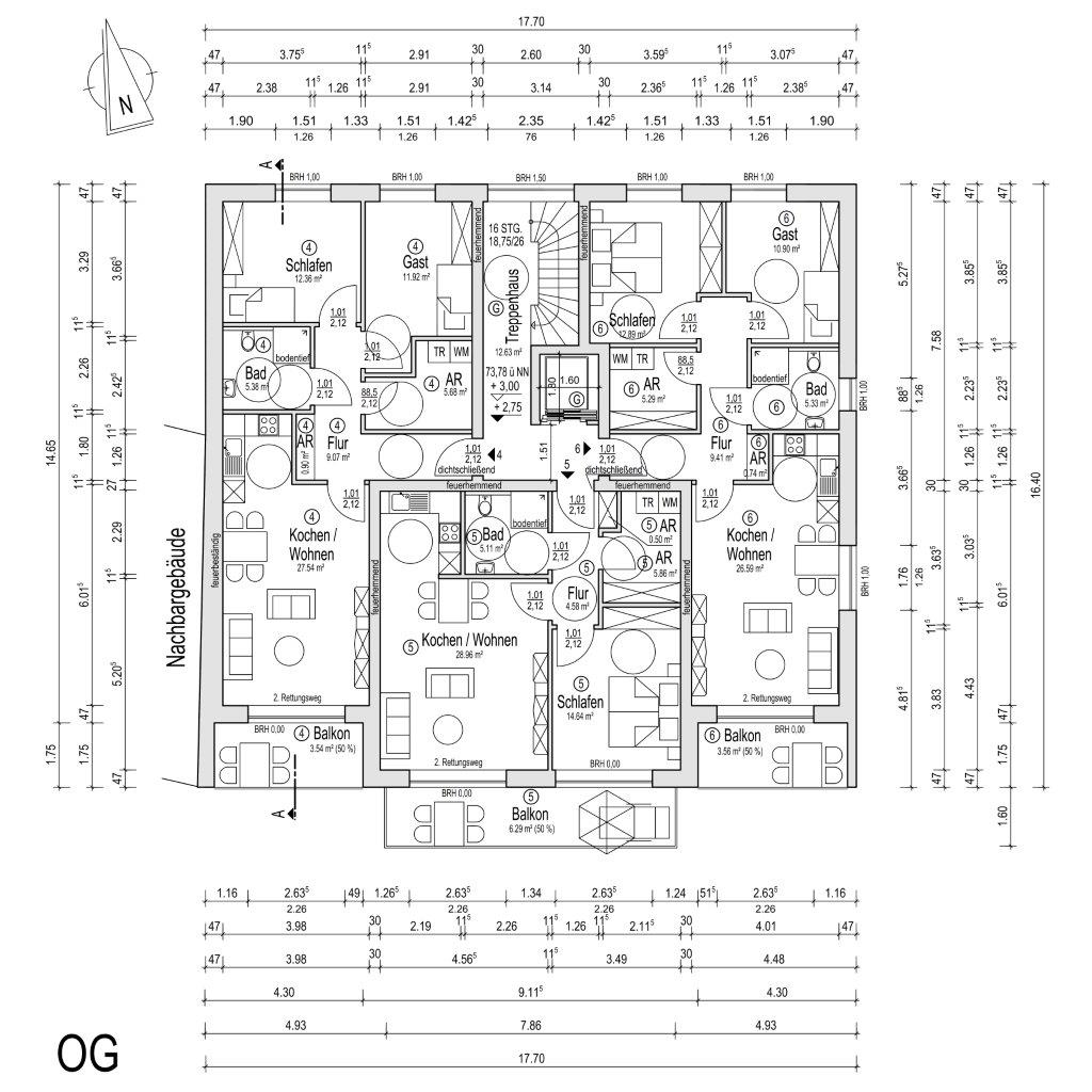 Wohnung zur Miete 760 € 3 Zimmer 76,5 m²<br/>Wohnfläche Ahauser Str. 14 Legden Legden 48739