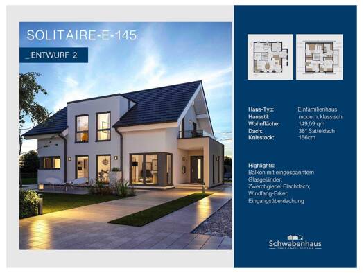 Einfamilienhaus zum Kauf provisionsfrei 667.923 € 6 Zimmer 149 m² 855 m² Grundstück Neu Lindenberg Ahrensfelde 16356