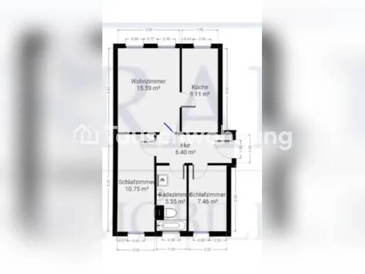 Wohnung zur Miete Tauschwohnung 520 € 3 Zimmer 60 m² 2. Geschoss Volkmarsdorf Leipzig 04315