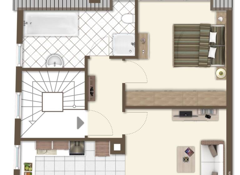 Wohnung zum Kauf 260.000 € 2 Zimmer 46,3 m²<br/>Wohnfläche Dachgeschoss, 3.<br/>Geschoss Rohr Stuttgart 70565
