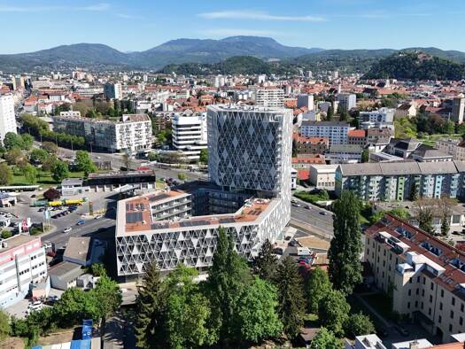 Wohnung zur Miete - Erstbezug 1.014 € 3 Zimmer 70,4 m² 13. Geschoss Kärntner Straße 1 Gries Graz 8020