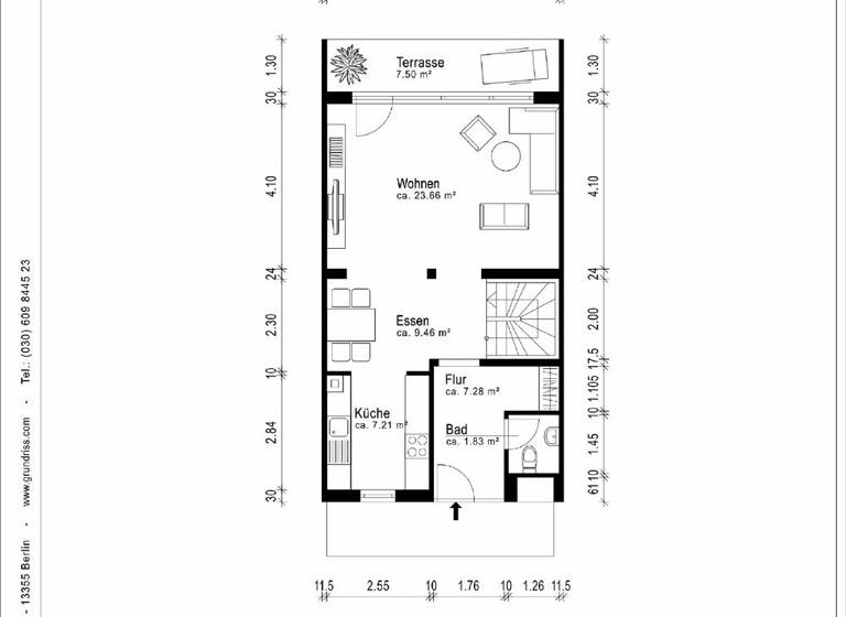 Reihenmittelhaus zum Kauf 899.000 € 5,5 Zimmer 147,5 m² 304 m² Grundstück Gröbenzell 82194