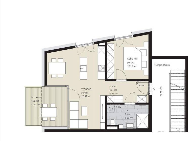 Wohnung zum Kauf 390.000 € 2 Zimmer 51,9 m² 1. Geschoss Lustenau 6890